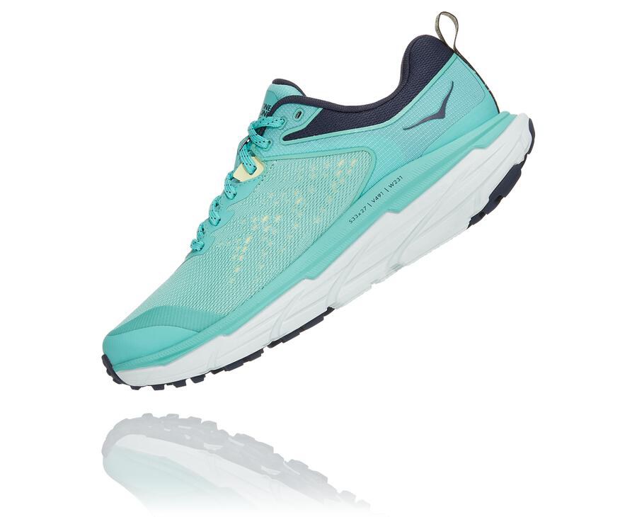 Trail Shoes Womens - Hoka One One Challenger ATR 6 - Blue/White - ATDKWRZ-04